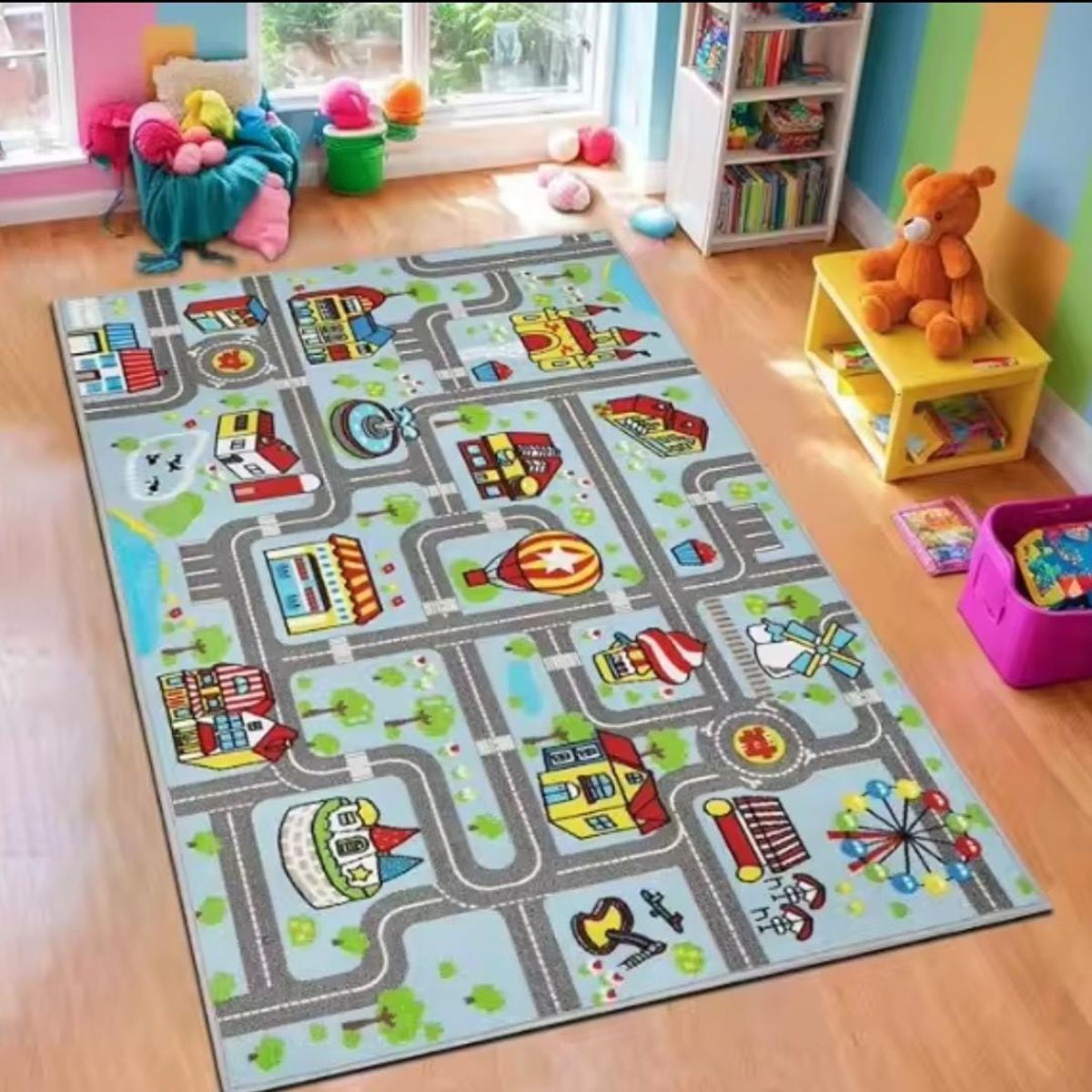 GENERICO - Alfombra Antigolpes Niños Bebes Plegable 150x180cm Con Bolso