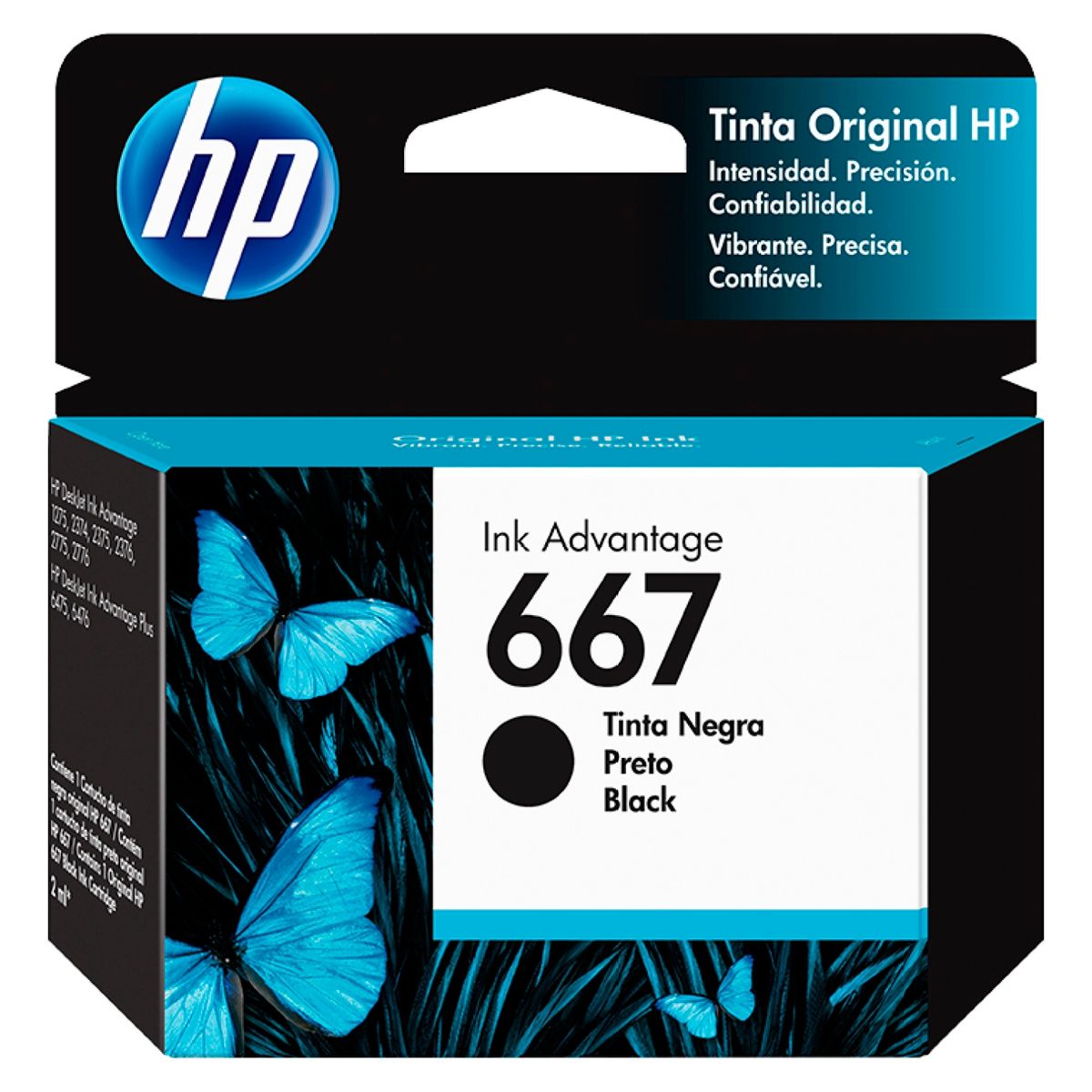 HP - Cartucho de Tinta HP Original 667 Negro