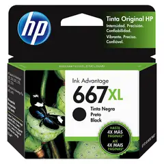HP - Cartucho De Tinta Original 667 XL Negro