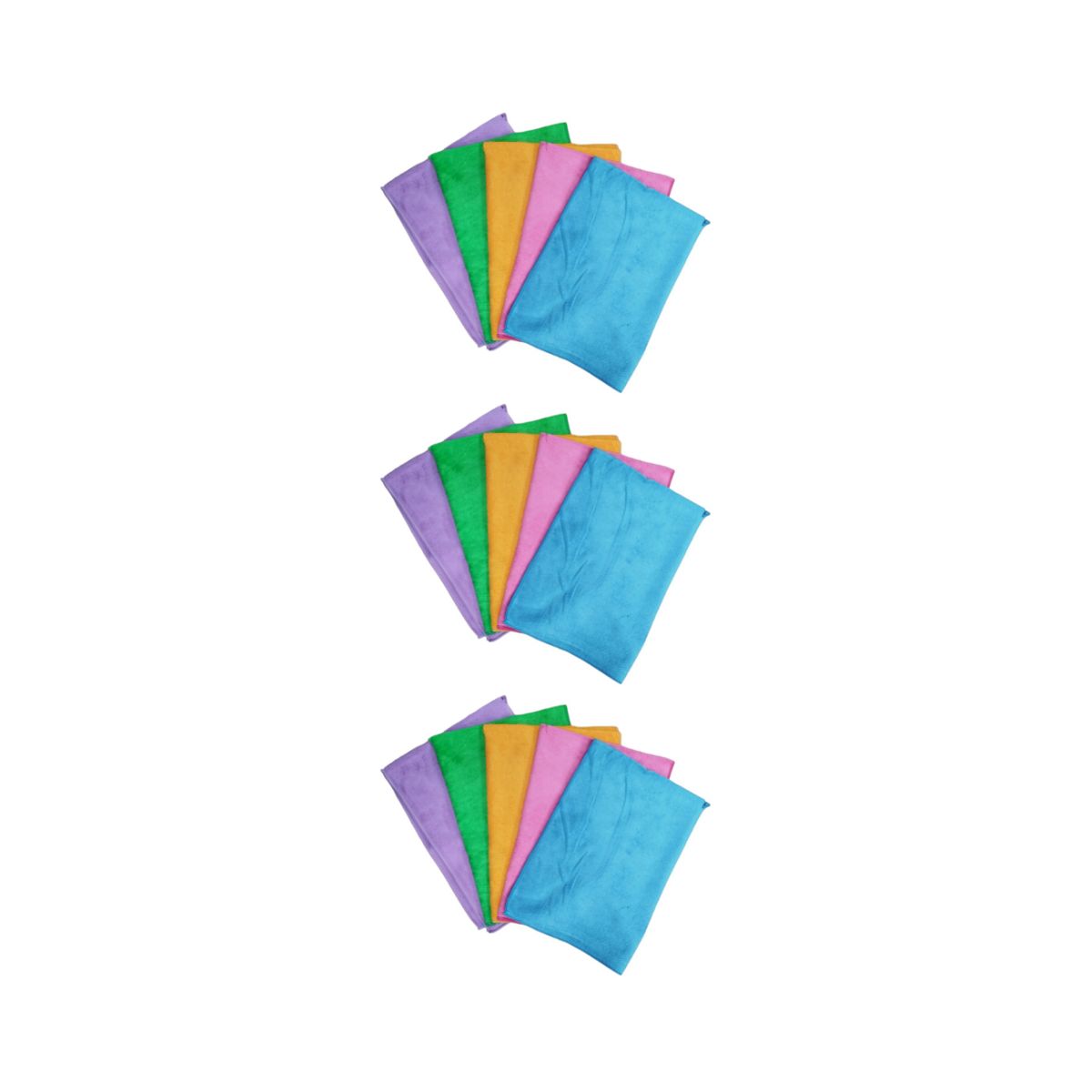 GENERICO - Pack 15 Traperos Microfibra con ojal 70x50 Ultra Absorbente
