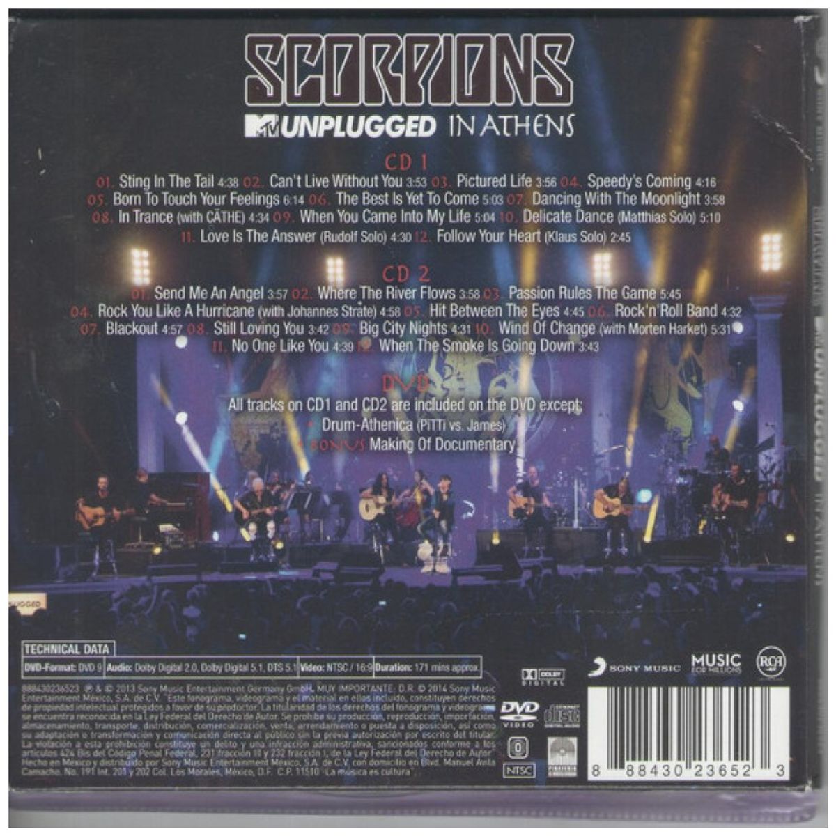 HITWAY MUSIC - SCORPIONS - MTV UNPLUGGED CD+DVD - VINILO