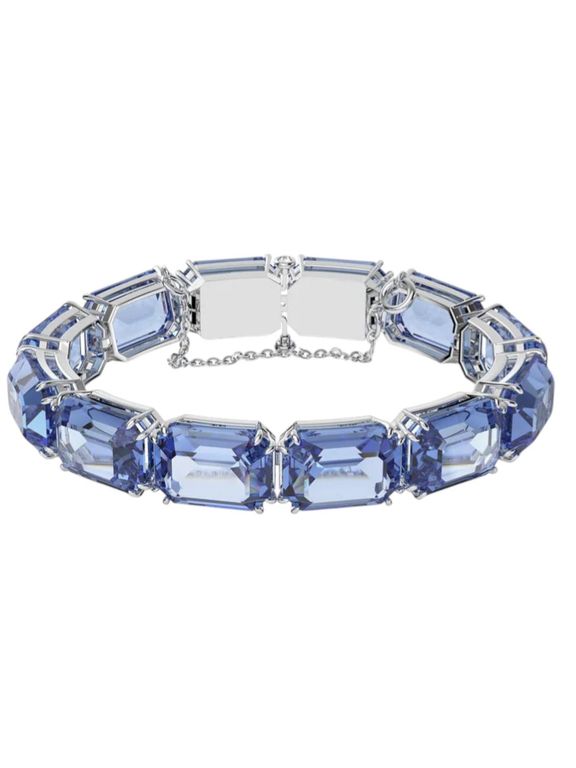 Pulsera Millenia banada en rodio 5614927 Azul TALLA UNICA