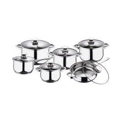 BLAUMANN - BATERIA DE COCINA 12 PZS GOURMET LINE ACERO INOXIDABLE