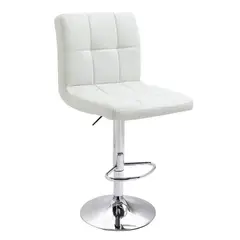 GENERICO - Silla de Bar Blanca Ajustable