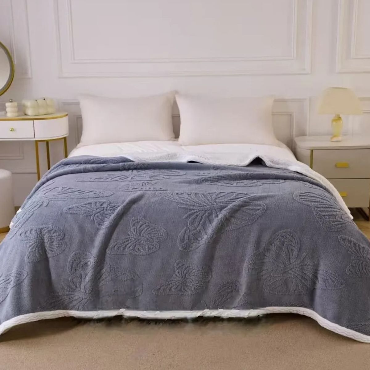 GENERICO - FRAZADA  GRUESA SUAVE CHIPORRO PARA INVIERNO