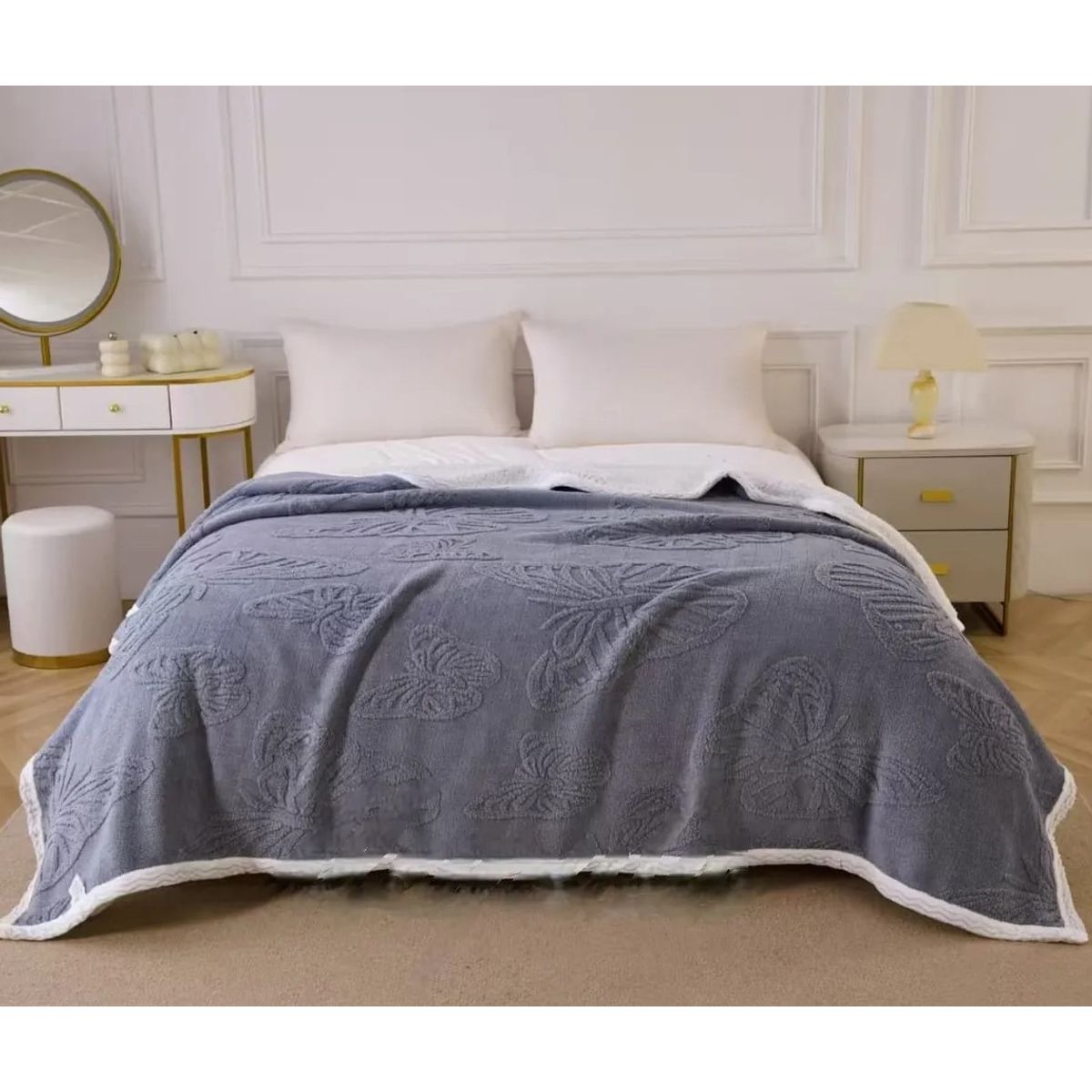 GENERICO - FRAZADA  GRUESA SUAVE CHIPORRO PARA INVIERNO