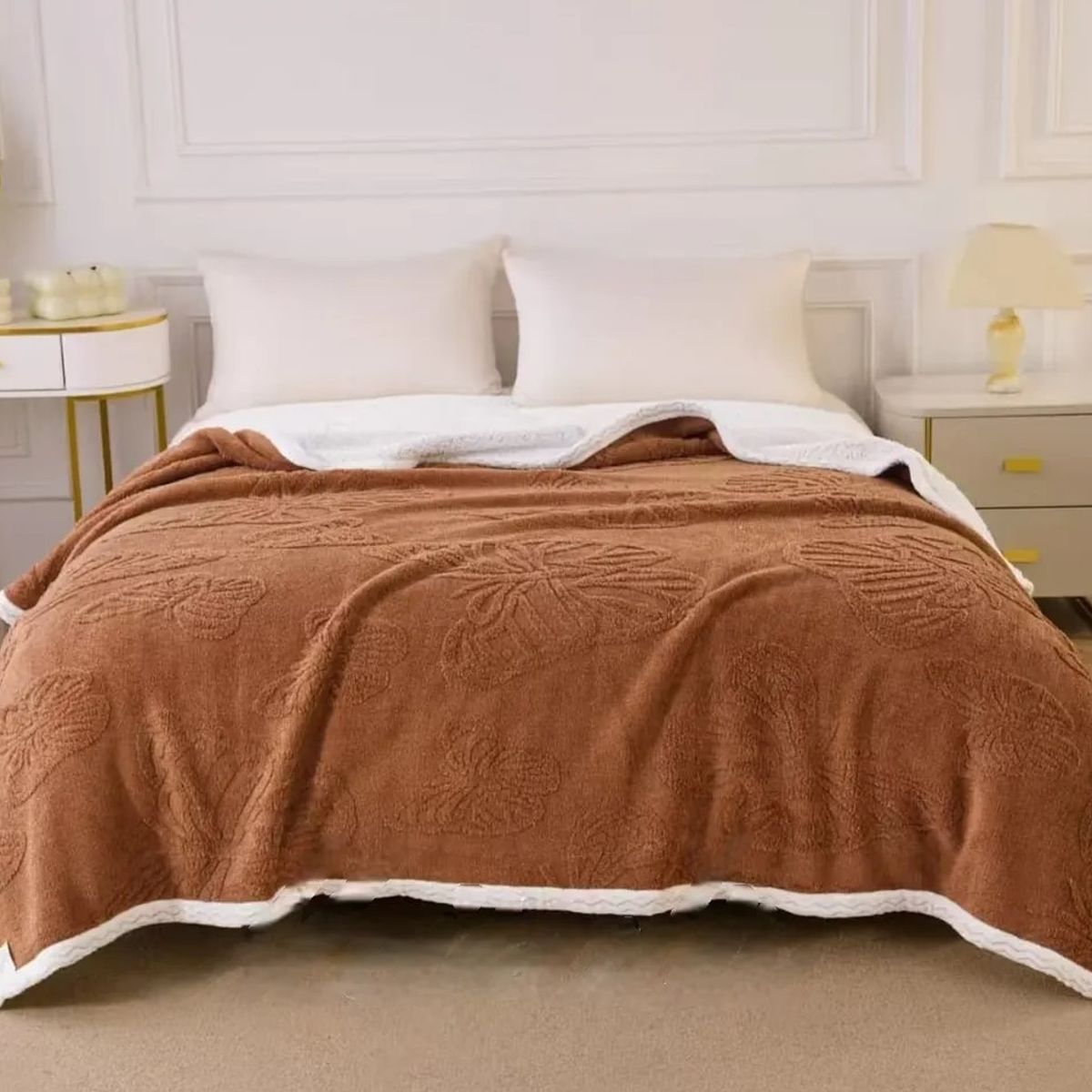 GENERICO - FRAZADA  GRUESA SUAVE CHIPORRO PARA INVIERNO