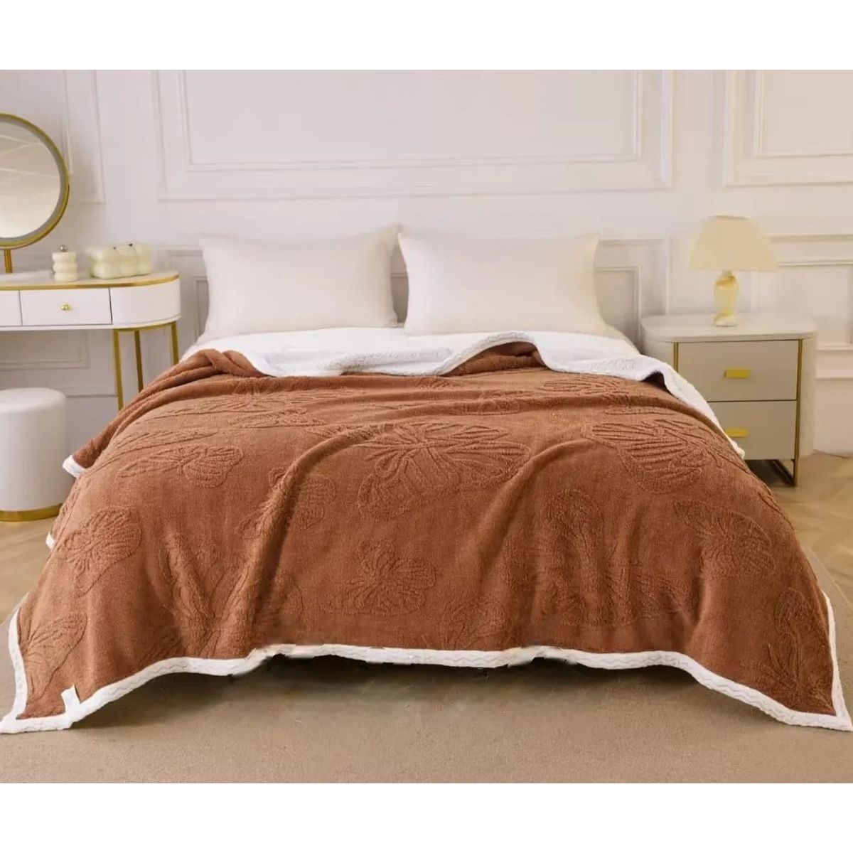 GENERICO - FRAZADA  GRUESA SUAVE CHIPORRO PARA INVIERNO