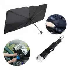 GENERICO - Tapa Sol Auto Tipo Sombrilla Cubre Sol Parabrisa Parasol