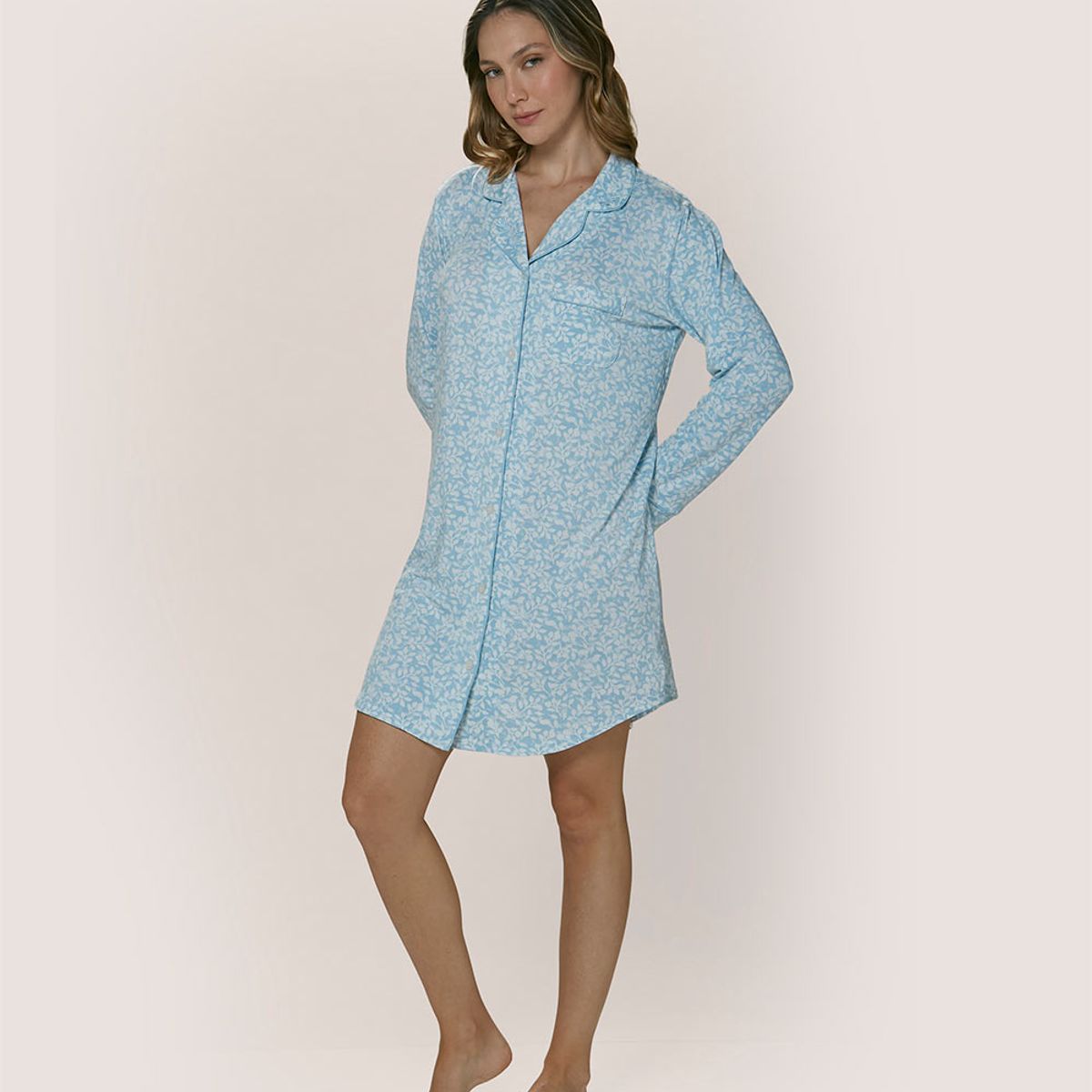 LADY GENNY - Camisola Estampada Abotonada