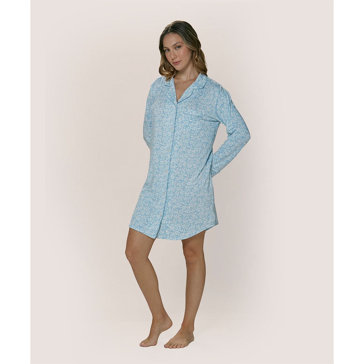 LADY GENNY - Camisola Estampada Abotonada