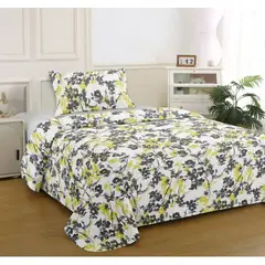 ILLUSIONS - Quilt Bruselas 2 Plazas Temporada Primavera-verano Amarillo