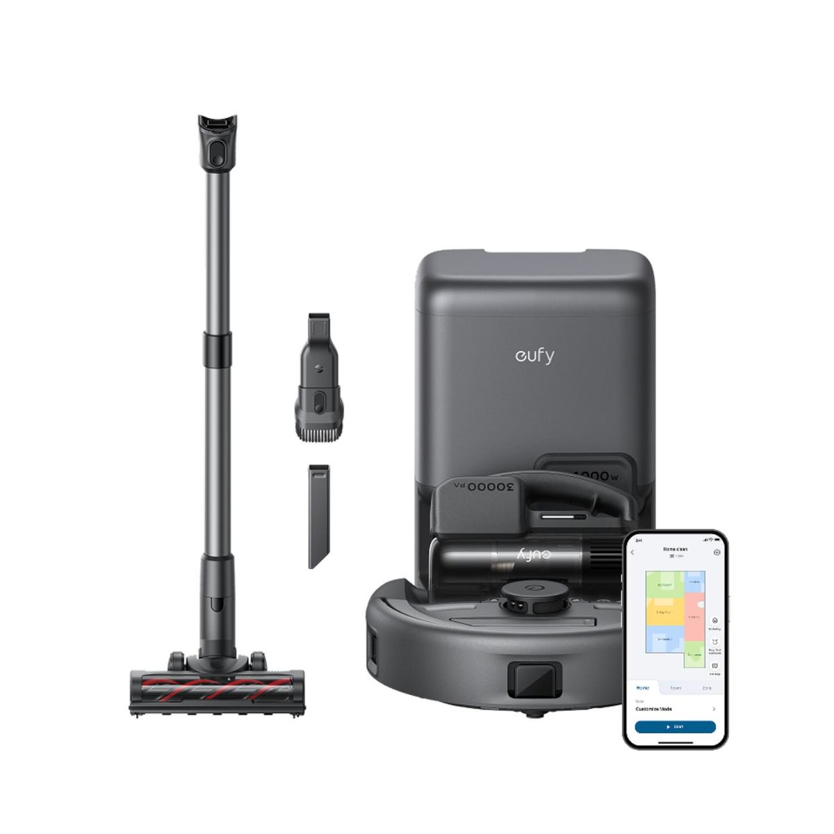 EUFY - Aspiradora Robot eufy 3-en-1 E20 SES - Robot + Vertical