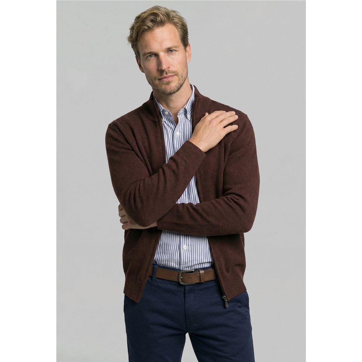 NEW MAN - Sweater Almería Chocolate New Man