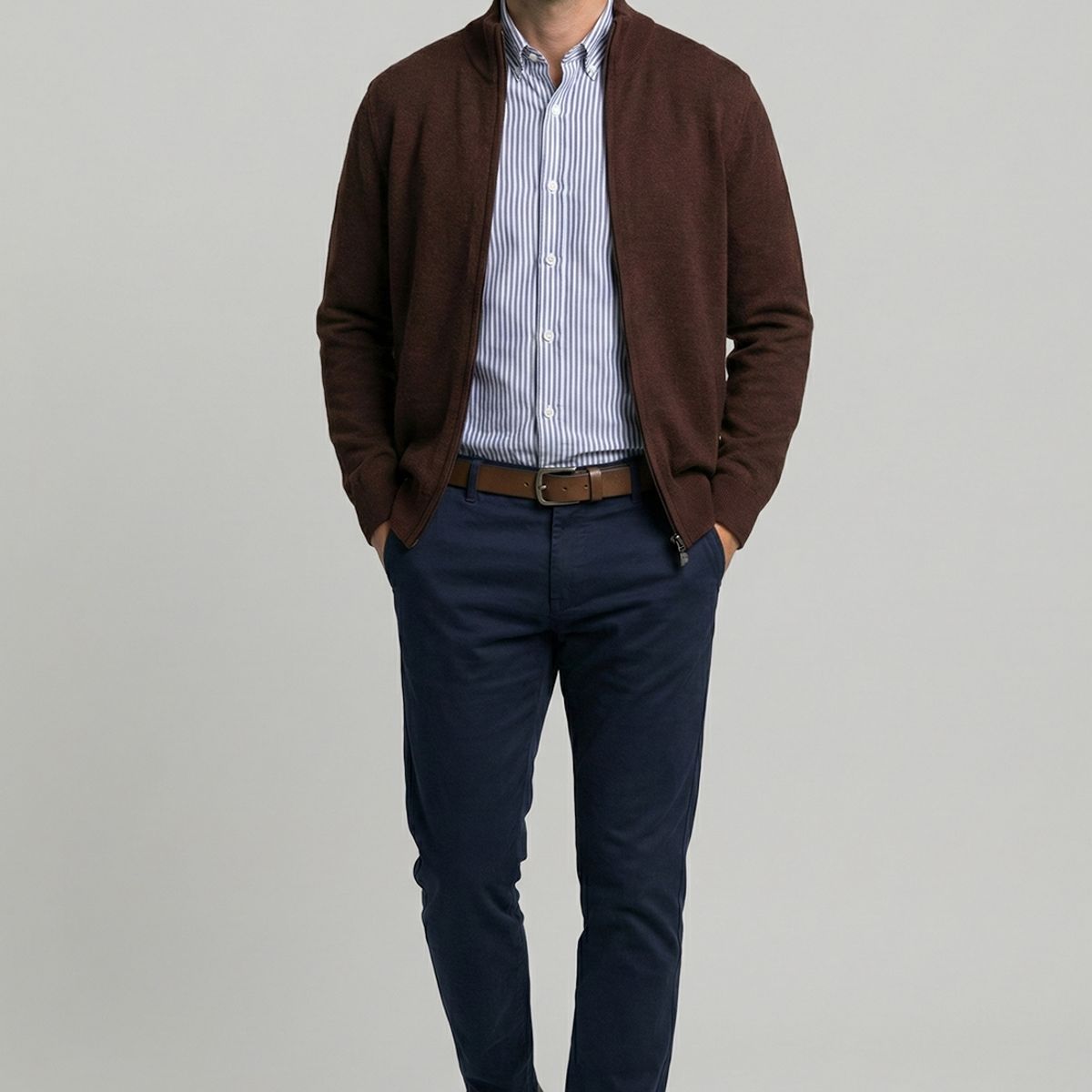 NEW MAN - Sweater Almería Chocolate New Man