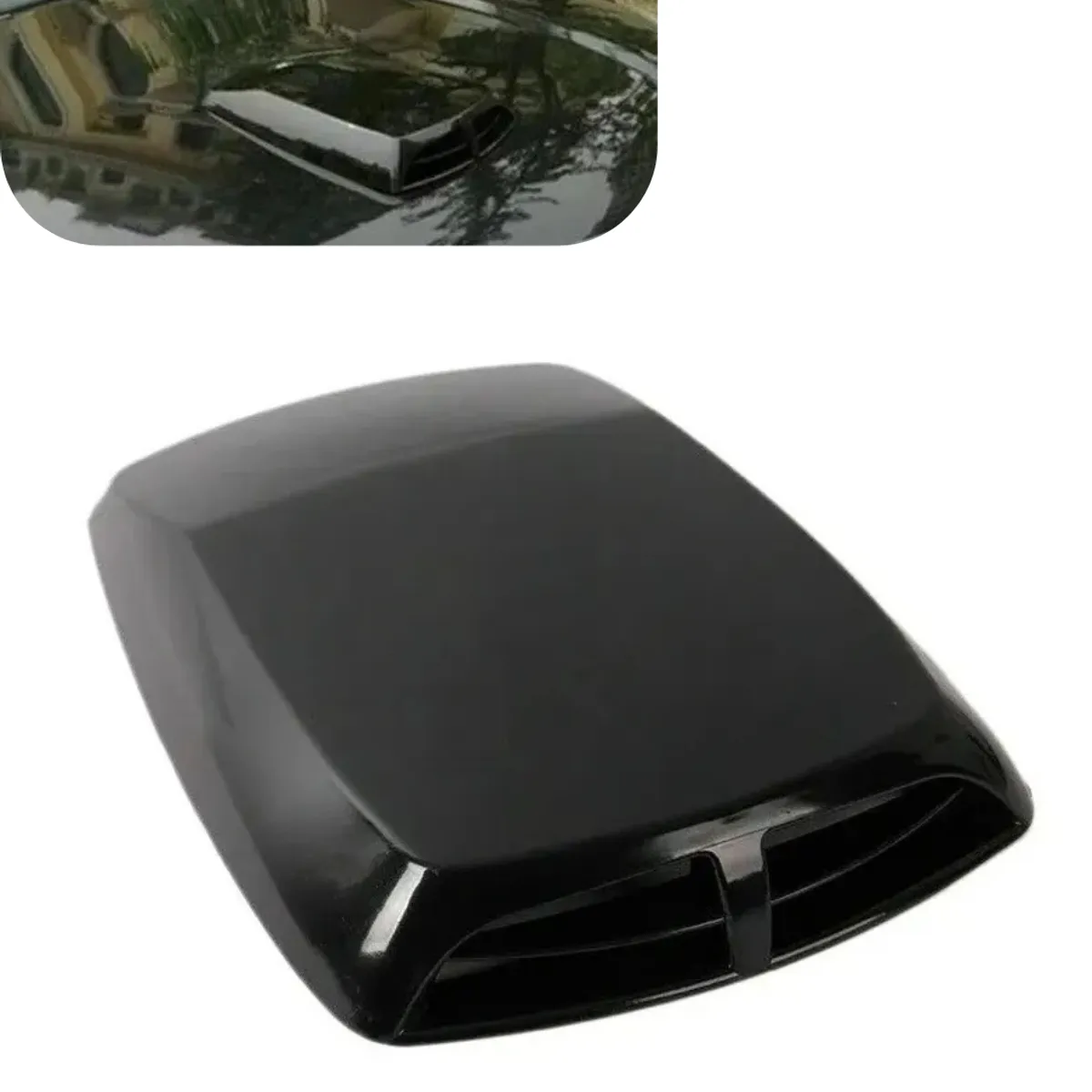 GENERICO - Toma De Aire Capot Adhesivo Universal Tuning 22x33x20Cm