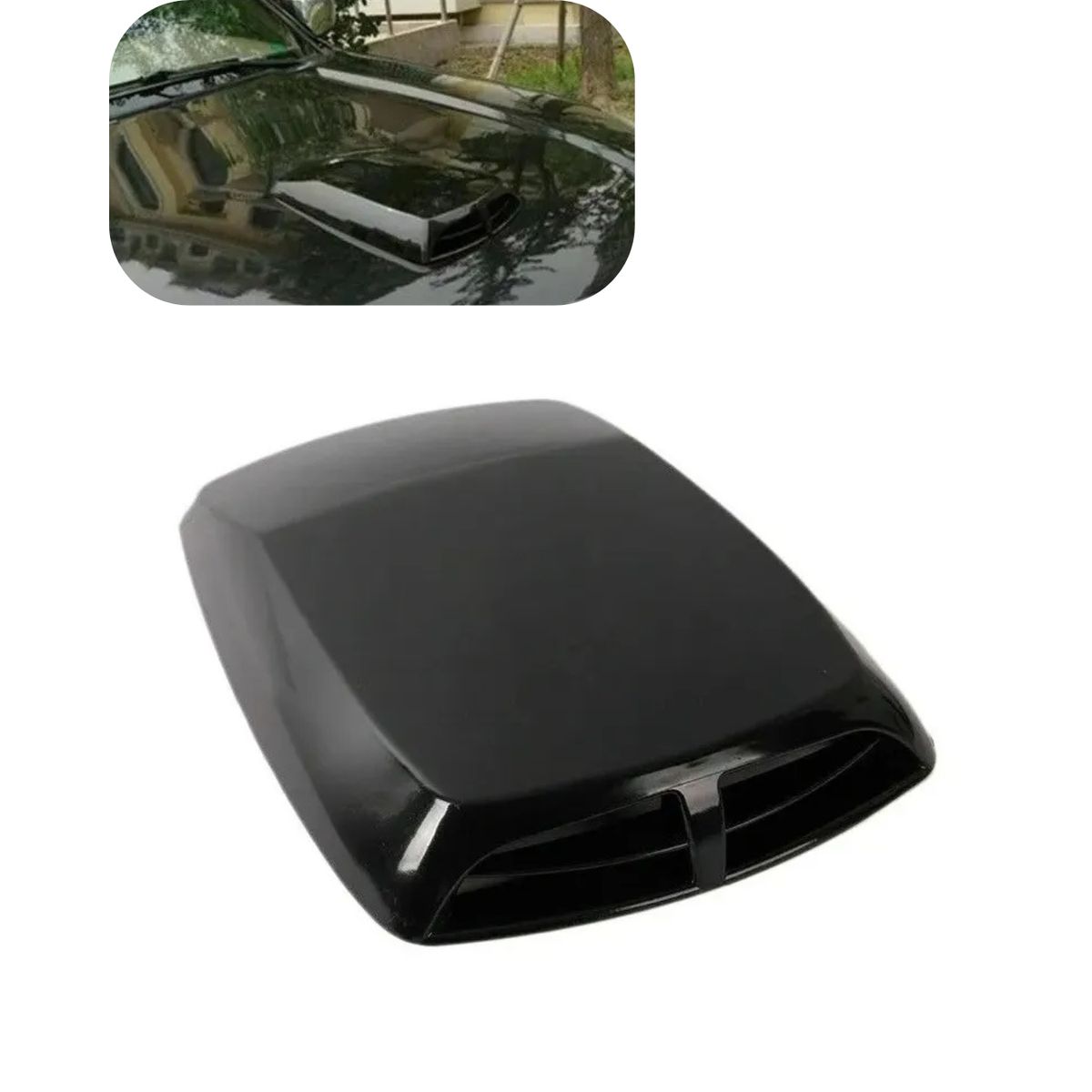 GENERICO - Toma De Aire Capot Adhesivo Universal Tuning 22x33x20Cm