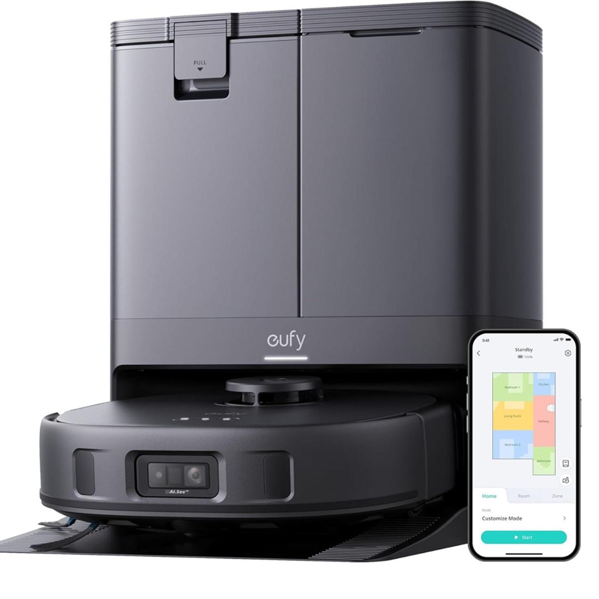 EUFY - Aspiradora Robot Trapeador eufy X10 Pro Omni SES 8.000pa