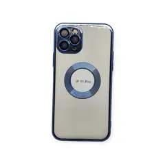 GENERICO - Funda Elegante Transparente Magfase Genérica iPhone 11 Pro CELESTE