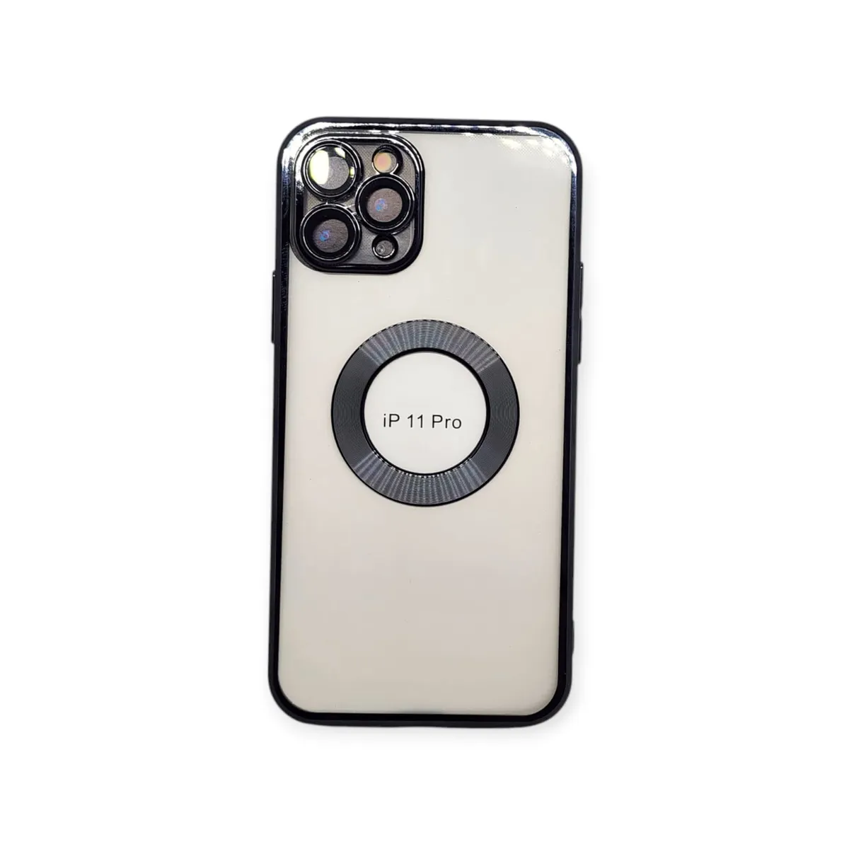 GENERICO - Funda Elegante Transparente Magfase Genérica iPhone 11 Pro NEGRO