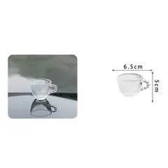 GENERICO - TAZA DE VIDRIO 70ML TRANSPARENTE