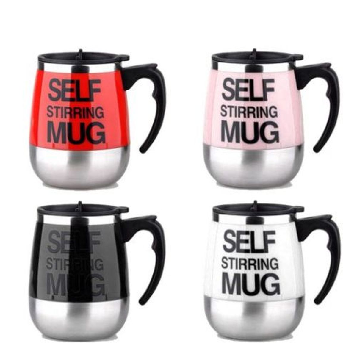 GENERICO - TAZA TERMICA COFFE SELF STIRRING MUG 400ML