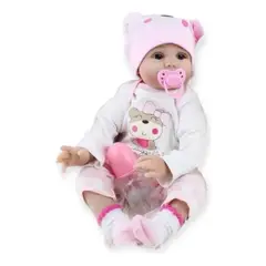 GENERICO - Bebe Reborn Muñeca Silicon Suave 55cm Osito Realista
