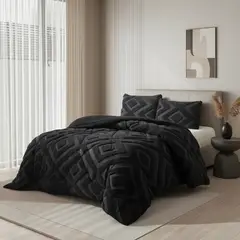 GENERICO - COBERTOR TEXTURIZADO KING CON CHIPORRO RELIEVE DIAMANTE HACQUARD TF