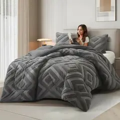 GENERICO - COBERTOR TEXTURIZADO 2 PLAZA CON CHIPORRO RELIEVE DIAMANTE HACQUARD TF