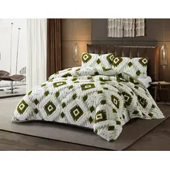 GENERICO - COBERTOR TEXTURIZADO KING CON CHIPORRO RELIEVE GEOMETRIC HACQUARD TF