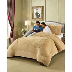 GENERICO - Cubrecama Otoño Invierno Chiporro Peludo Premium Plaza y media