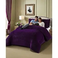 GENERICO - Cubrecama Otoño Invierno Chiporro Peludo Premium King 250 cm x 270 cm