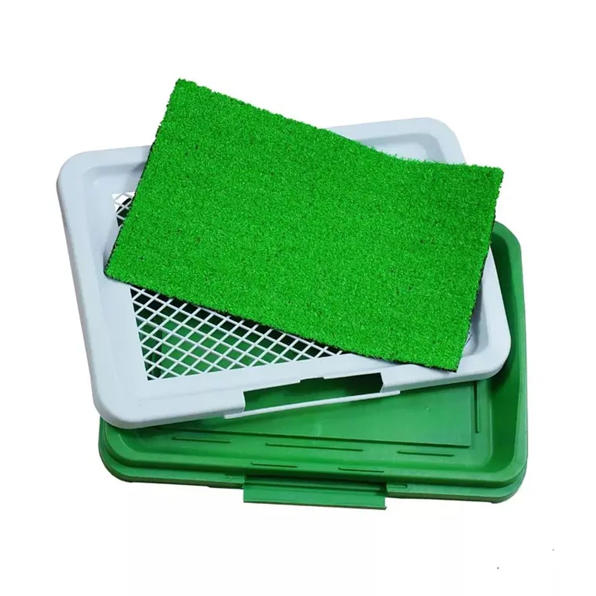 GENERICO - Baño Ecológico Mascotas 3 Niveles 46x33cm Para Perros Rejilla Seco Fácil Limpieza