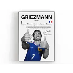 GENERICO - Cuadro Antoine Griezmann Fútbol Leyenda de Francia + Marco