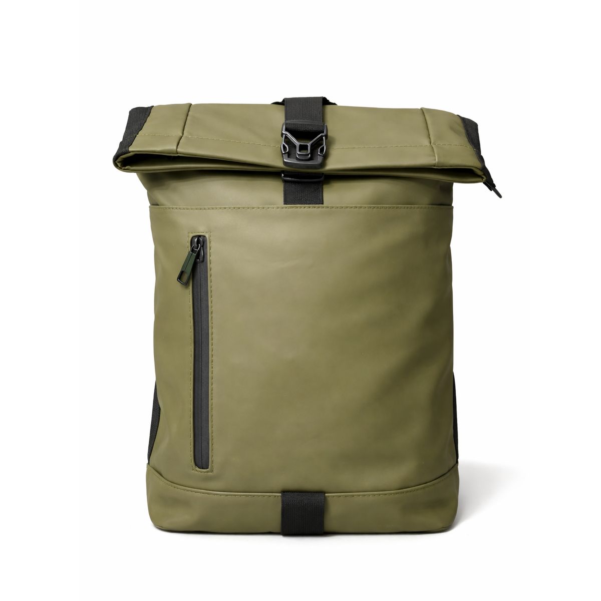 D'JOE - Mochila Bolso Ecocuero Roll Top  Hombre Mujer