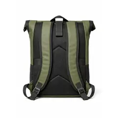 D'JOE - Mochila Bolso Ecocuero Roll Top Hombre Mujer