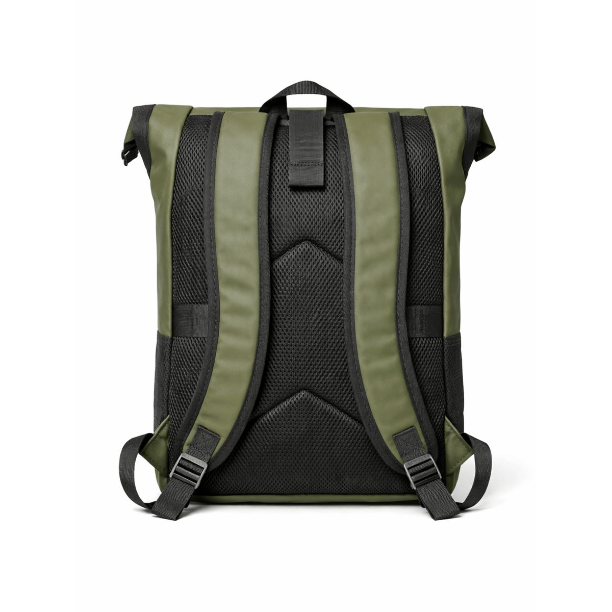 D'JOE - Mochila Bolso Ecocuero Roll Top  Hombre Mujer