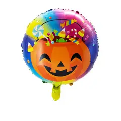 GENERICO - GLOBO METALICO 18 CALABAZA X1 UNI