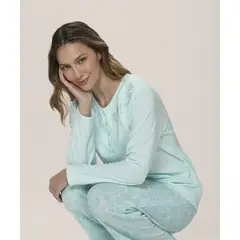 LADY GENNY - Pijama Estampada Micropolar