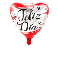 GENERICO - GLOBO METALICO 18 FELIZ DIA AMOR X1 UNI