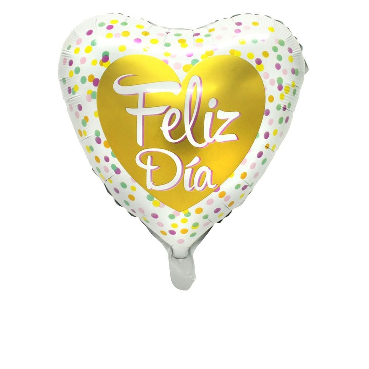 GENERICO - GLOBO METALICO 18 FELIZ DIA GOLDEN X1 UNI