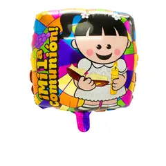 GENERICO - GLOBO METALICO 18 MI PRIMERA COMUNION NINA X1 UNI