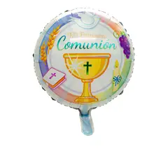 GENERICO - GLOBO METALICO 18 MI PRIMERA COMUNION X1 UNI