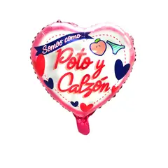 GENERICO - GLOBO METALICO 18 POTO Y CALZON X1 UNI