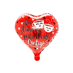 GENERICO - GLOBO METALICO 18 TE AMO CAFE X1 UNI