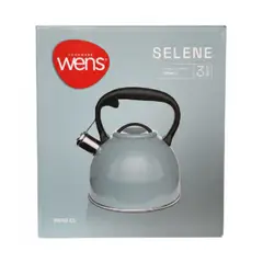 GENERICO - Tetera De Acero Inoxidable Con Silbato 3 Litros Wens Colores Celeste Turquesa