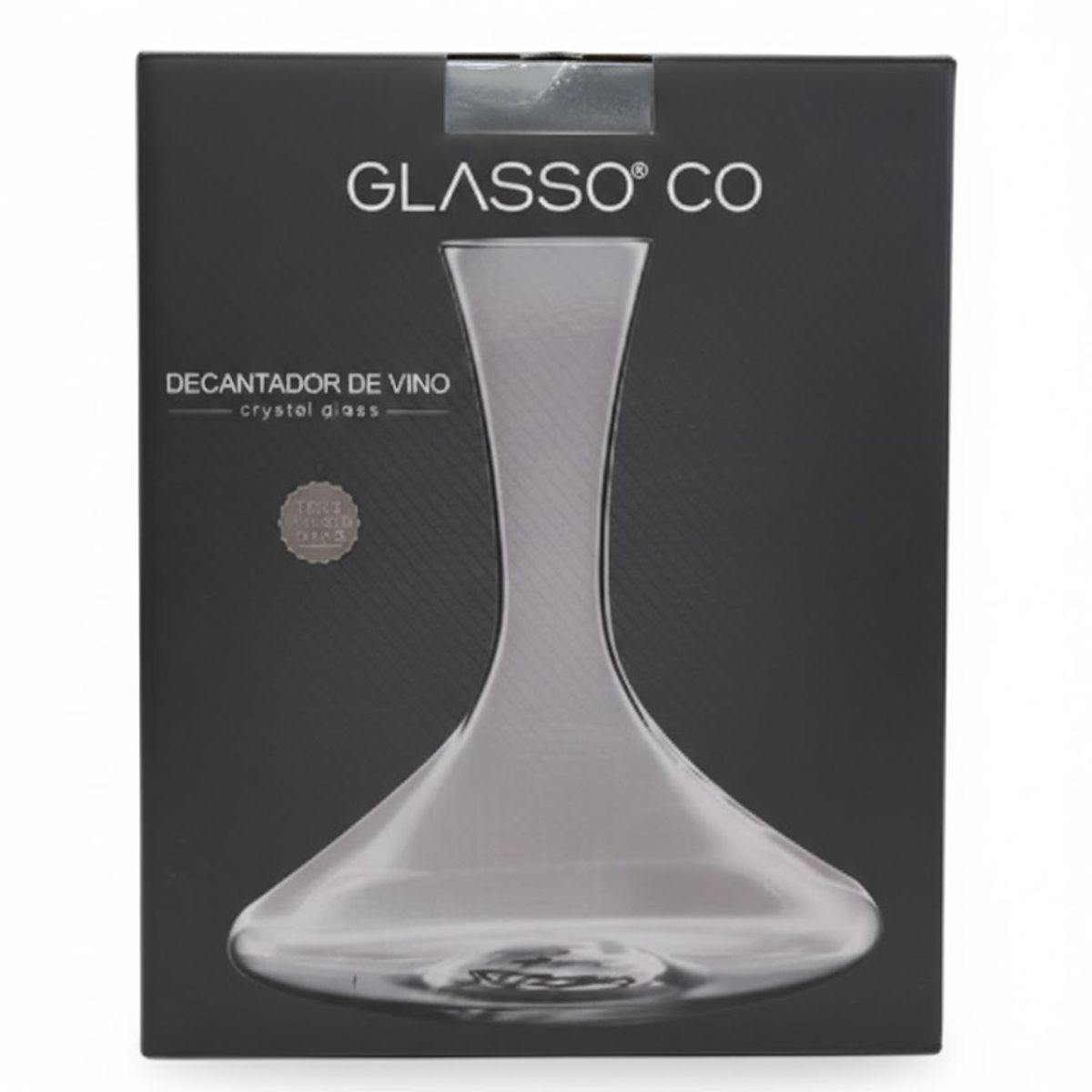GENERICO - Decantador Vidrio De Vino 1.75 Litros Glasso