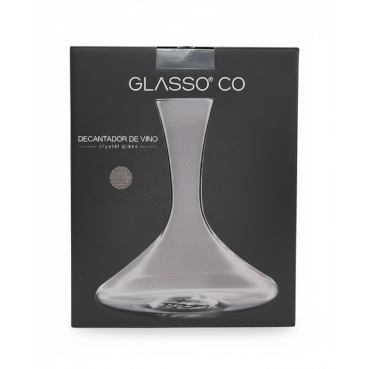 GENERICO - Decantador Vidrio De Vino 1.75 Litros Glasso