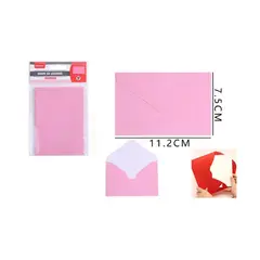 GENERICO - Sobres De Papel Rosado 11x7cm
