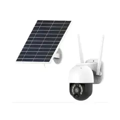 GENERICO - Camara De Seguridad Inalambrica Wifi Con Panel Solar Blanco